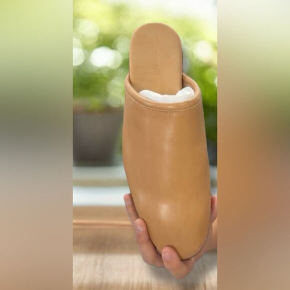 Madewell Louisa Women’s Amber Brown Leather Mule Loafer Flat Size 11 - Picture 4 of 12